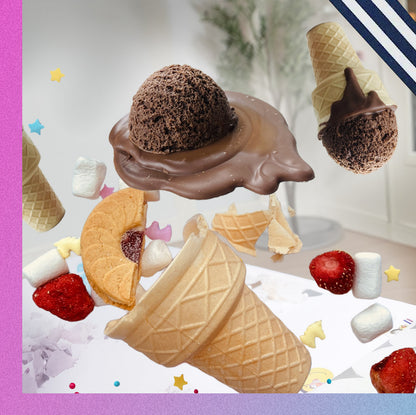 *Christmas in Summer: Ice Cream Cone Cocoa Bombs